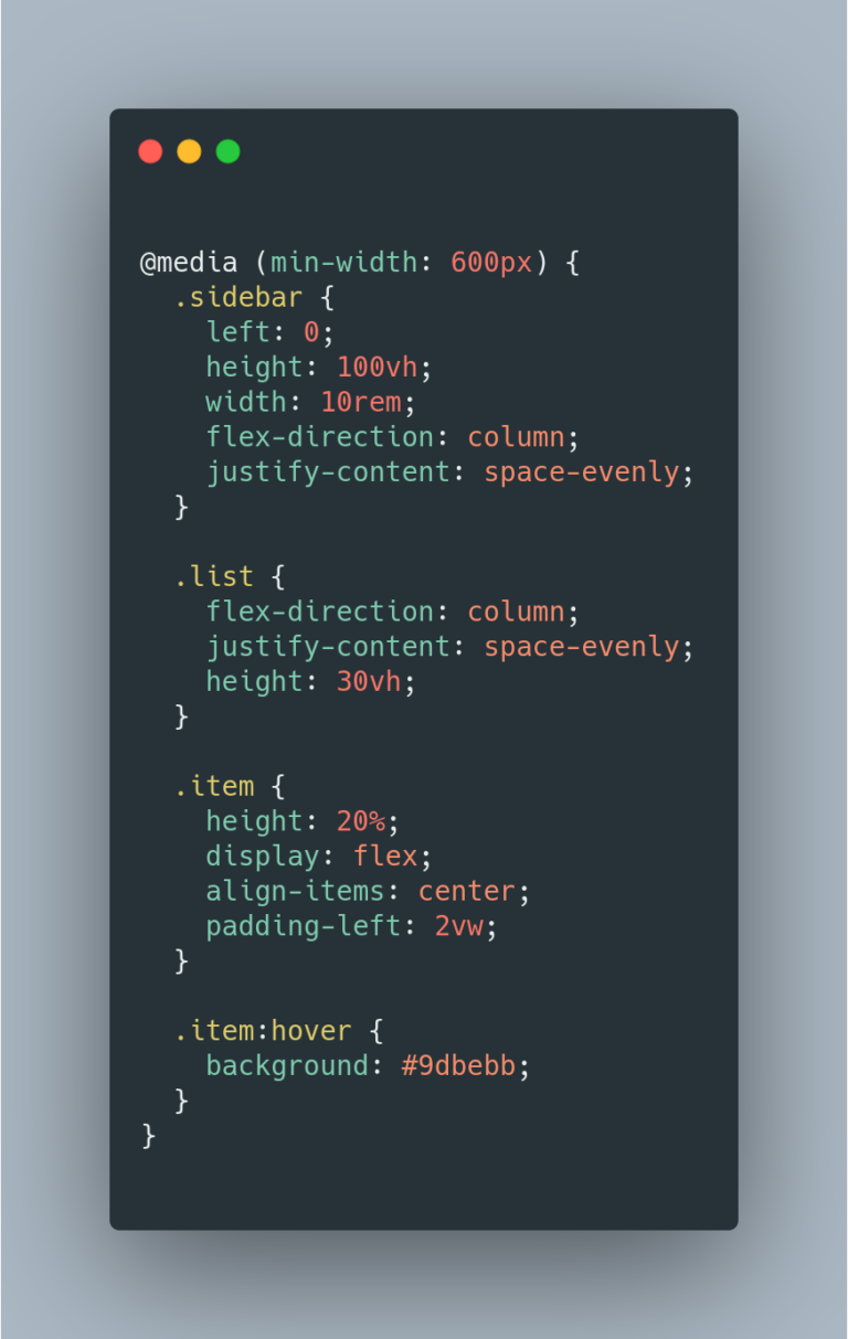 RESPONSIVE SIDEBAR WITH HTML AND CSS